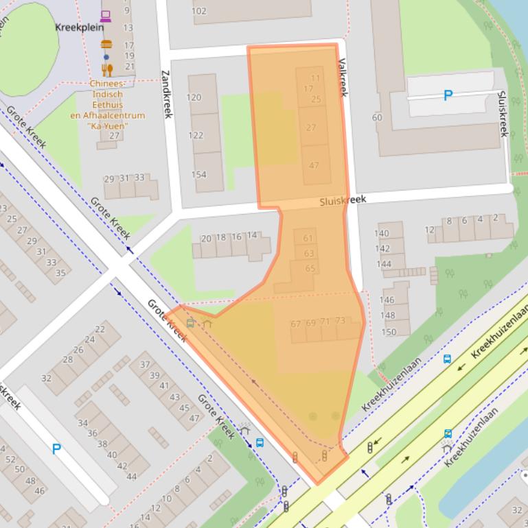 Kaart van postcodegebied 3079AM.