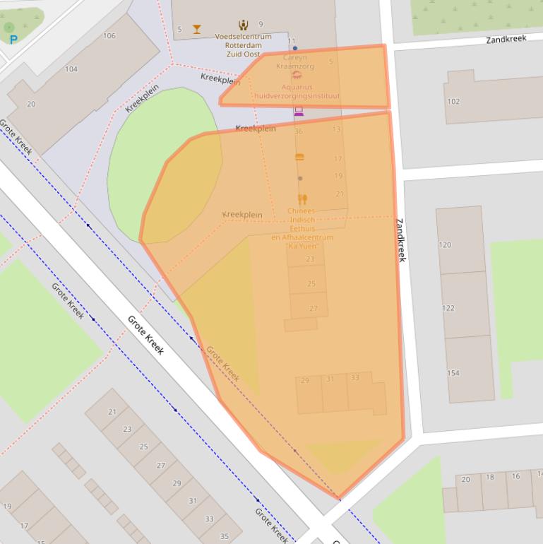 Kaart van postcodegebied 3079AS.