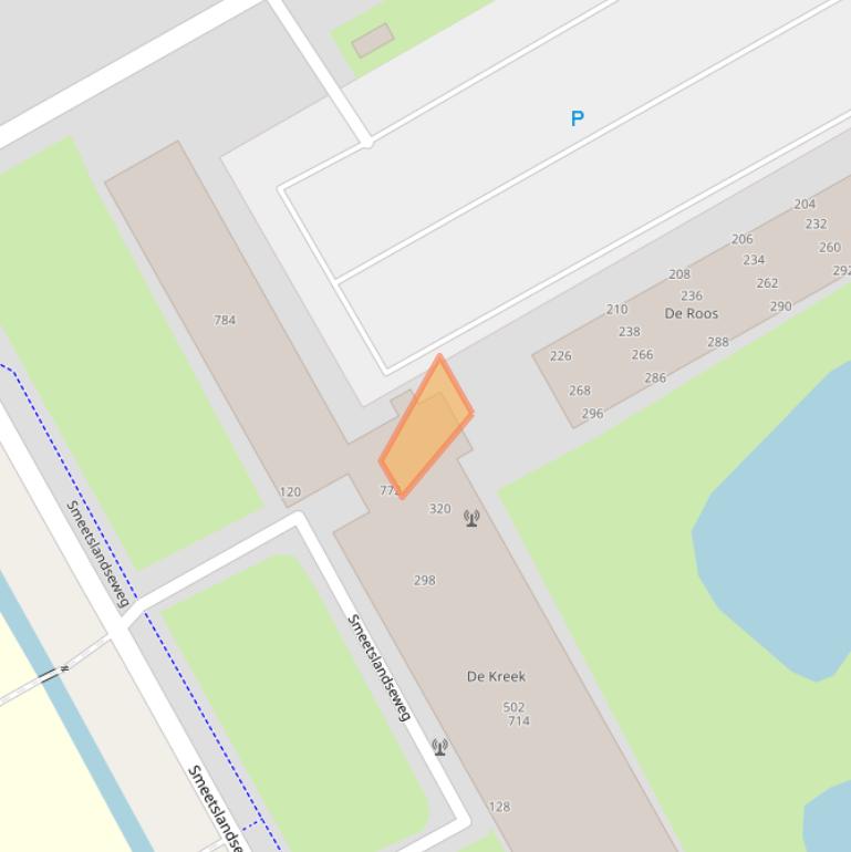 Kaart van postcodegebied 3079BE.