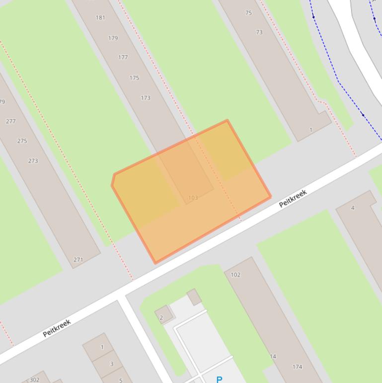 Kaart van postcodegebied 3079BL.