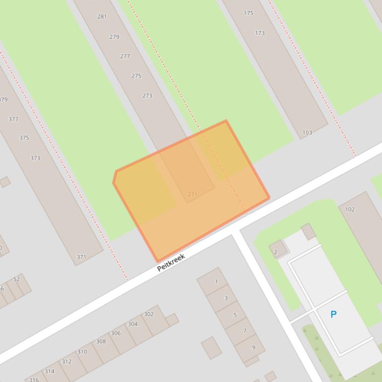 Kaart van postcodegebied 3079BN.