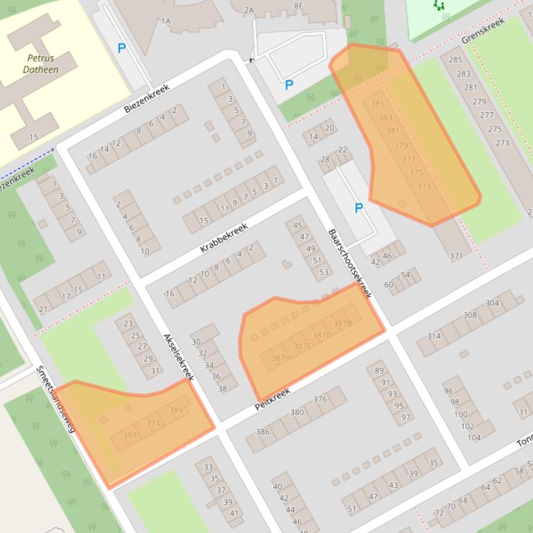 Kaart van postcodegebied 3079BS.