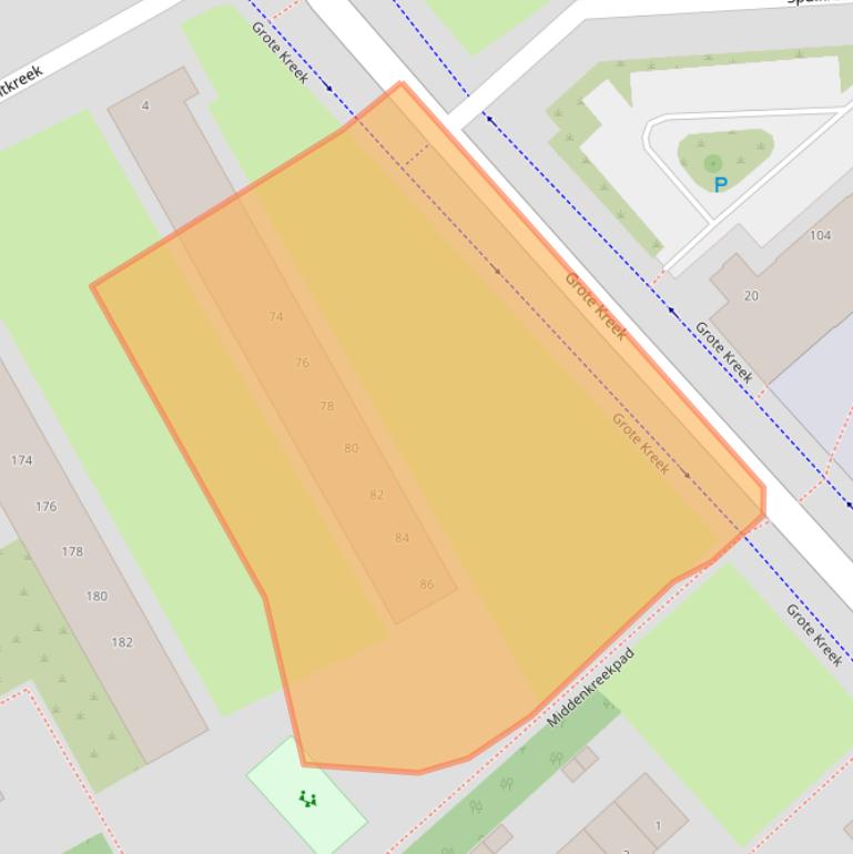 Kaart van postcodegebied 3079BV.