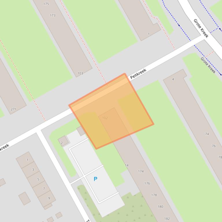 Kaart van postcodegebied 3079BW.