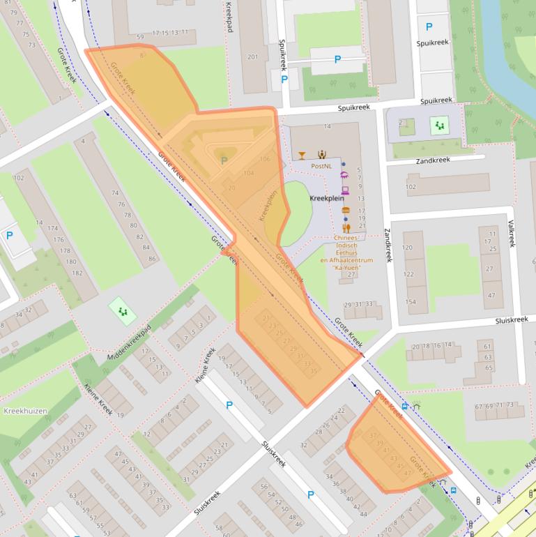 Kaart van postcodegebied 3079CC.