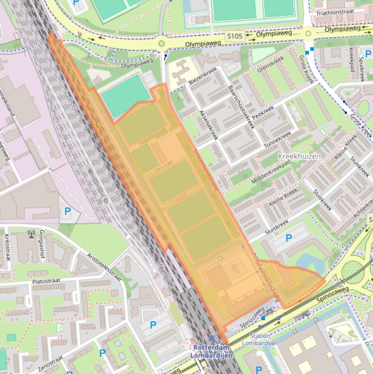 Kaart van postcodegebied 3079CR.