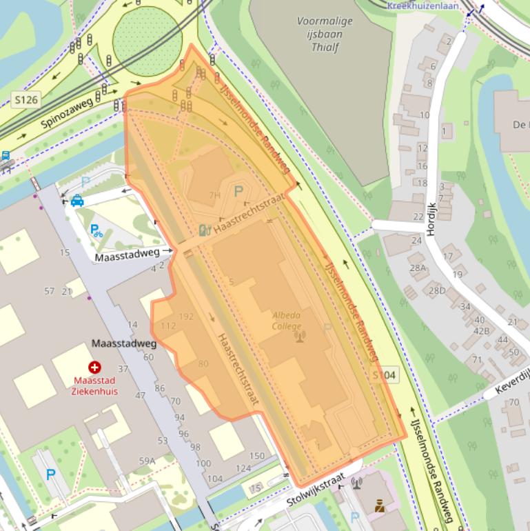 Kaart van postcodegebied 3079DC.