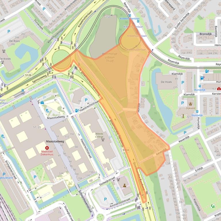 Kaart van postcodegebied 3079DJ.