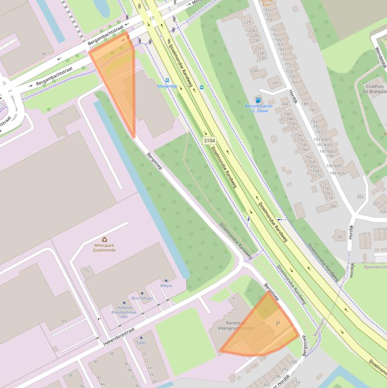 Kaart van postcodegebied 3079DS.