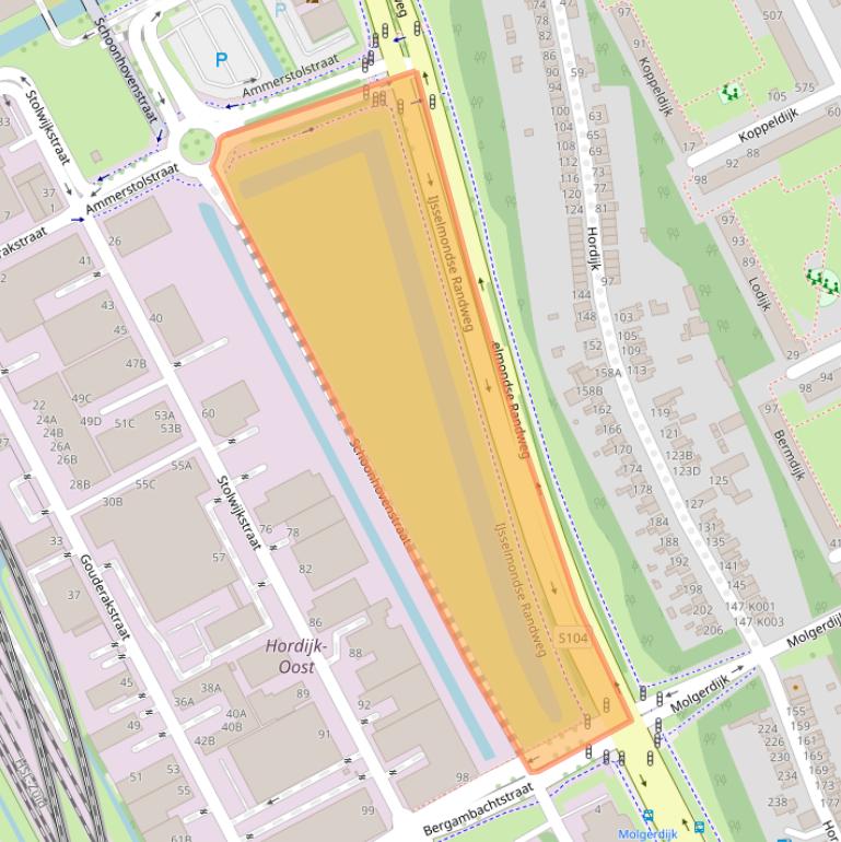 Kaart van postcodegebied 3079DT.