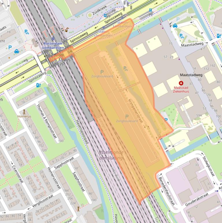 Kaart van postcodegebied 3079DV.