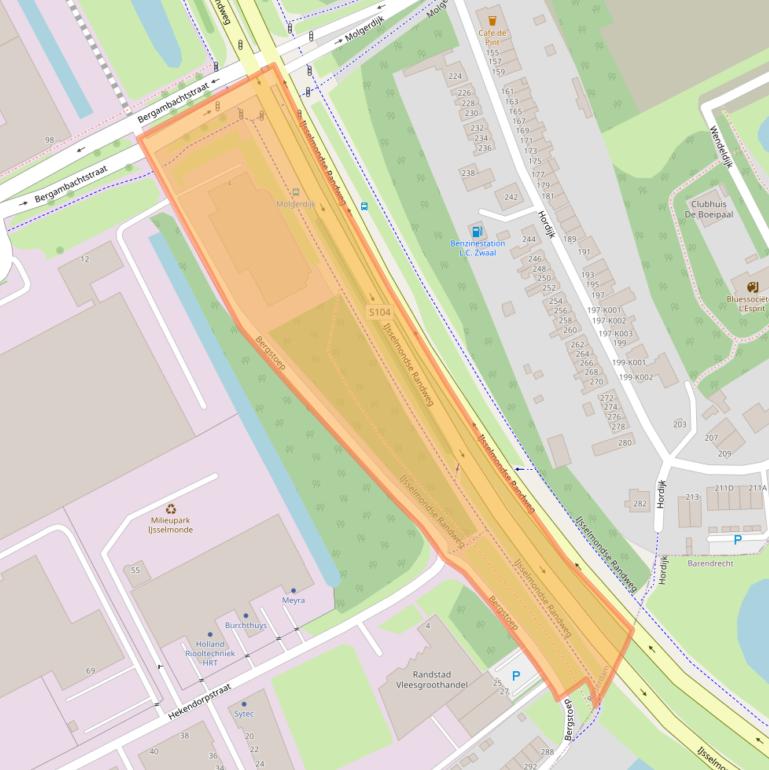 Kaart van postcodegebied 3079DW.