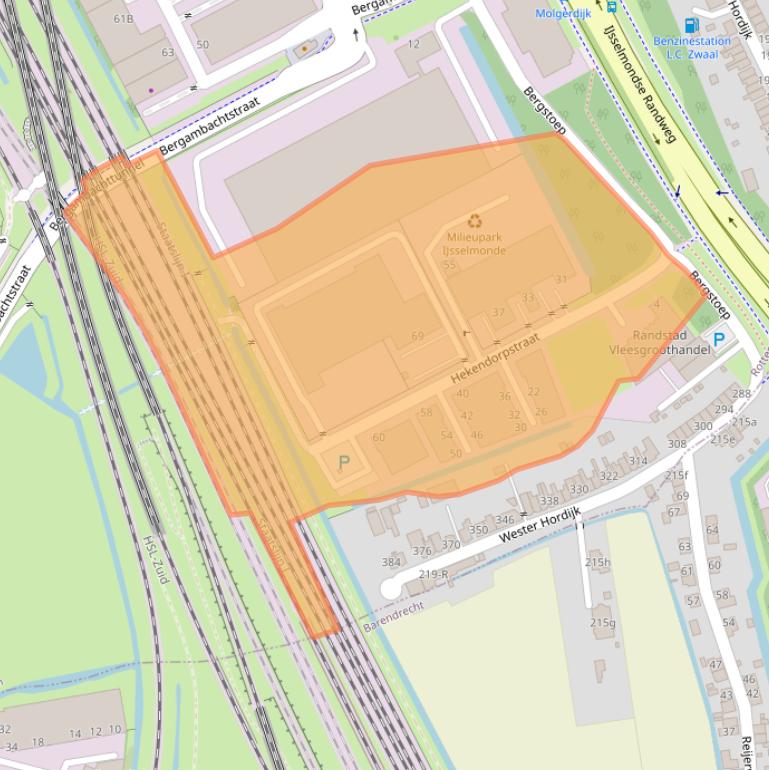 Kaart van postcodegebied 3079DX.