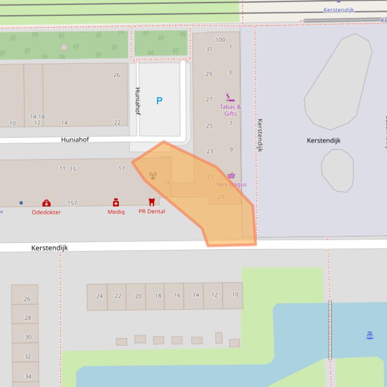 Kaart van postcodegebied 3079EV.