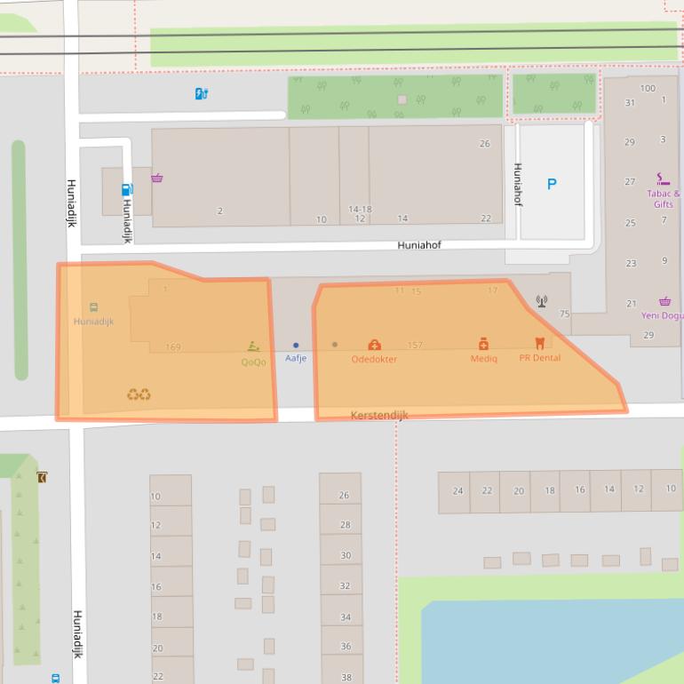 Kaart van postcodegebied 3079EW.