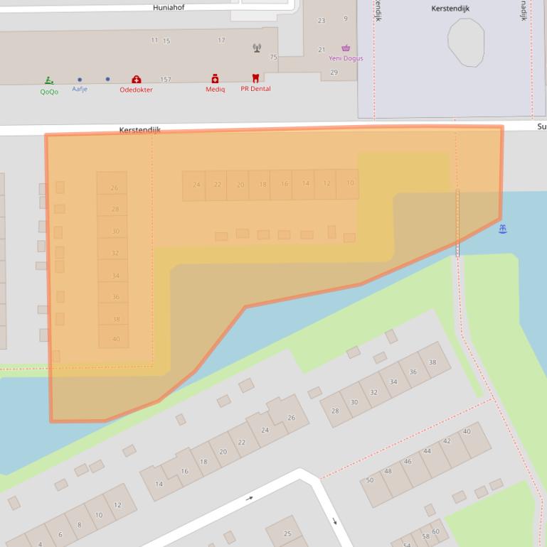 Kaart van postcodegebied 3079EX.