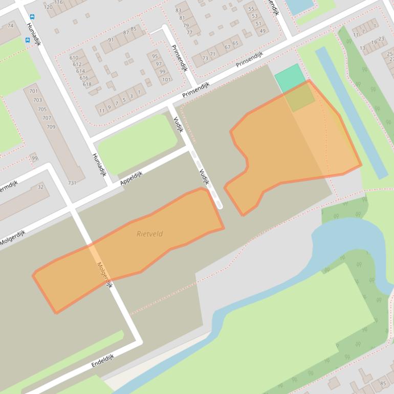 Kaart van postcodegebied 3079GC.