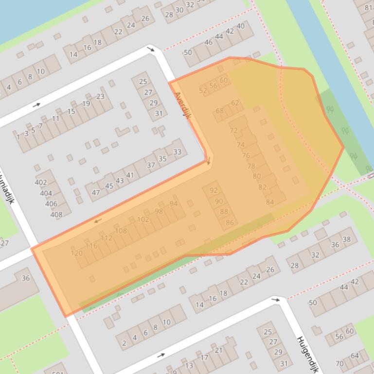 Kaart van postcodegebied 3079GG.