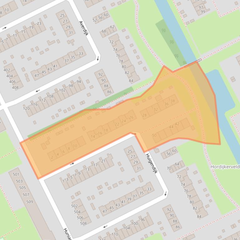 Kaart van postcodegebied 3079GJ.