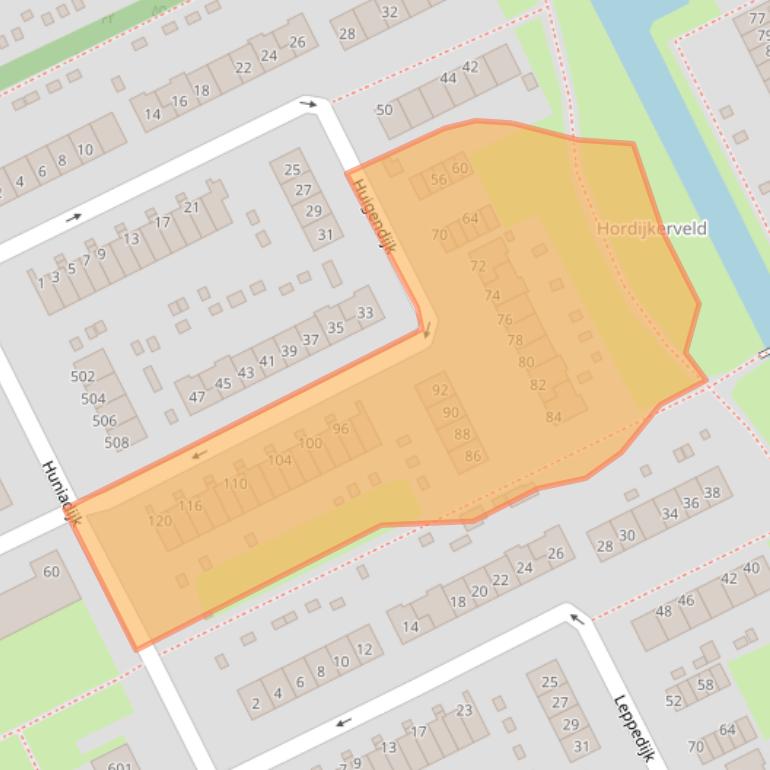 Kaart van postcodegebied 3079GK.