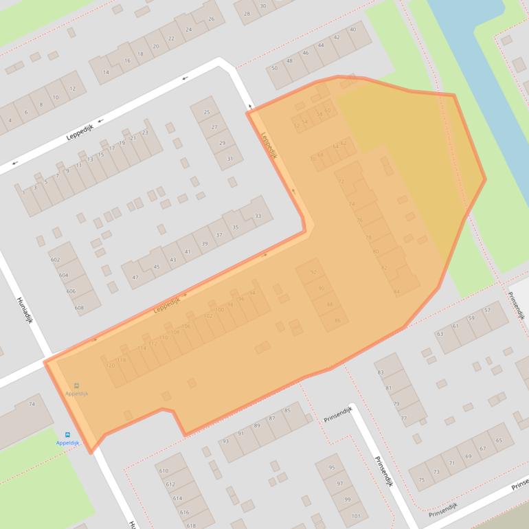 Kaart van postcodegebied 3079GN.