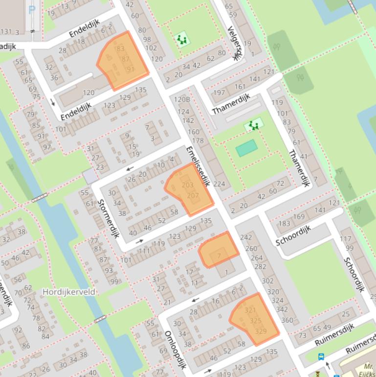 Kaart van postcodegebied 3079HA.