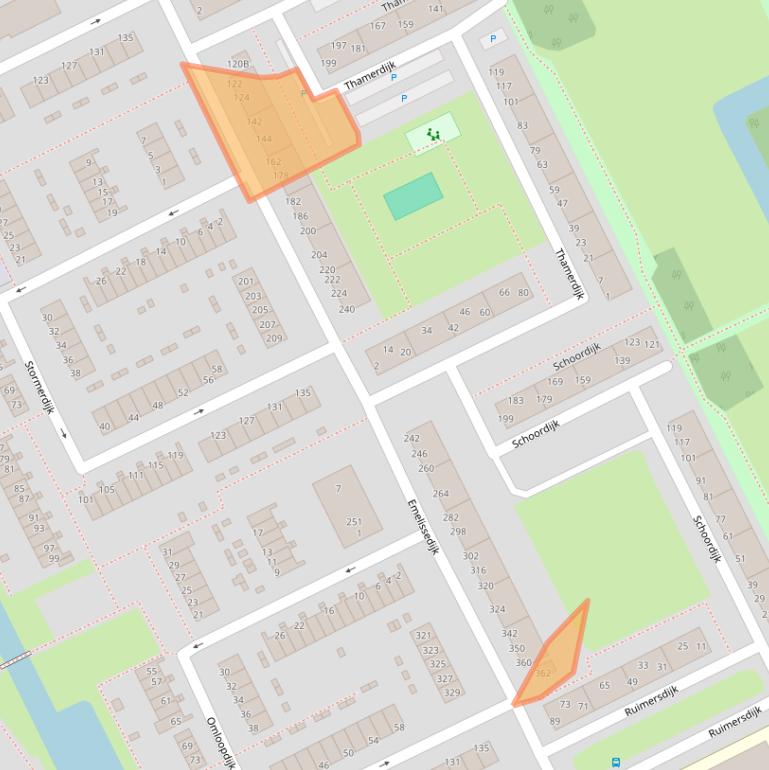 Kaart van postcodegebied 3079HD.