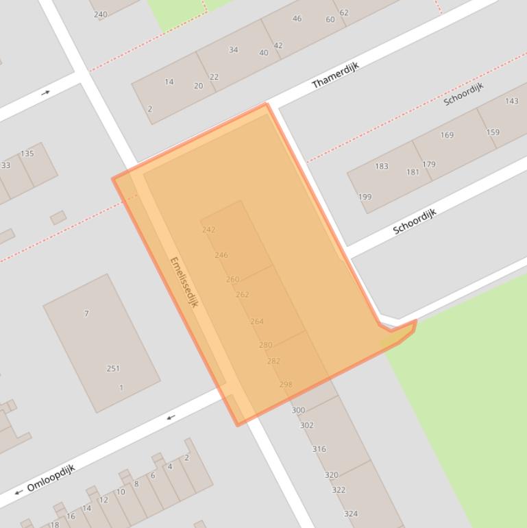 Kaart van postcodegebied 3079HG.