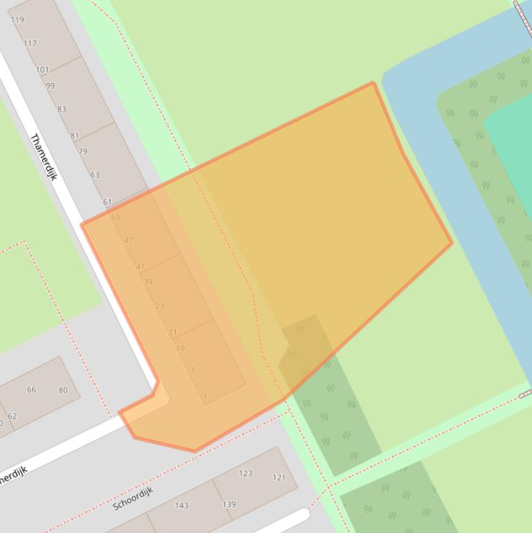 Kaart van postcodegebied 3079HP.