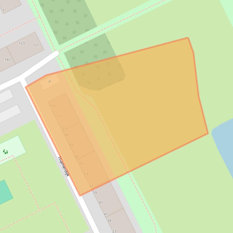 Kaart van postcodegebied 3079HR.