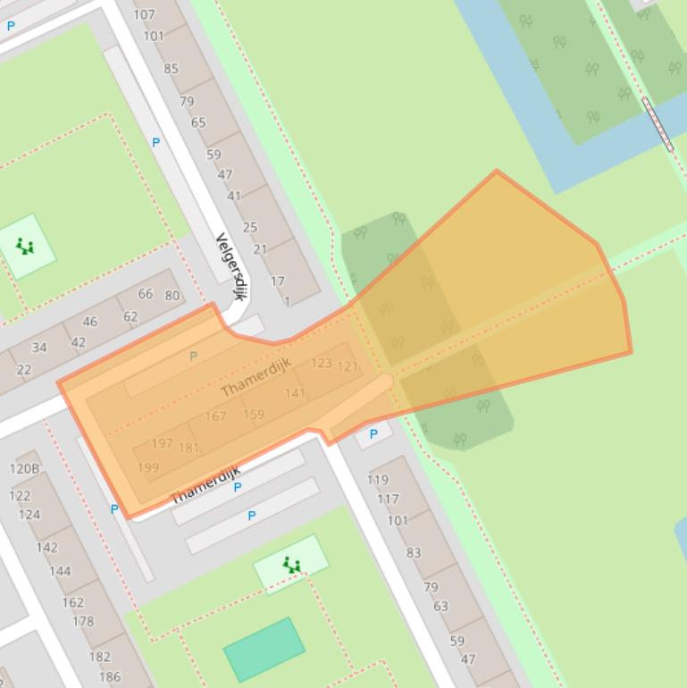 Kaart van postcodegebied 3079HS.