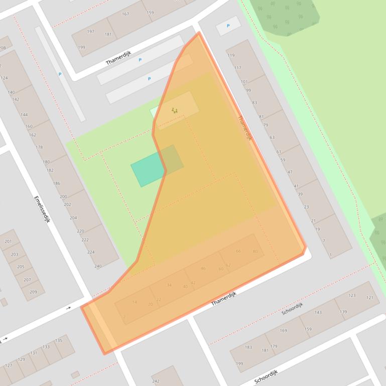 Kaart van postcodegebied 3079HT.