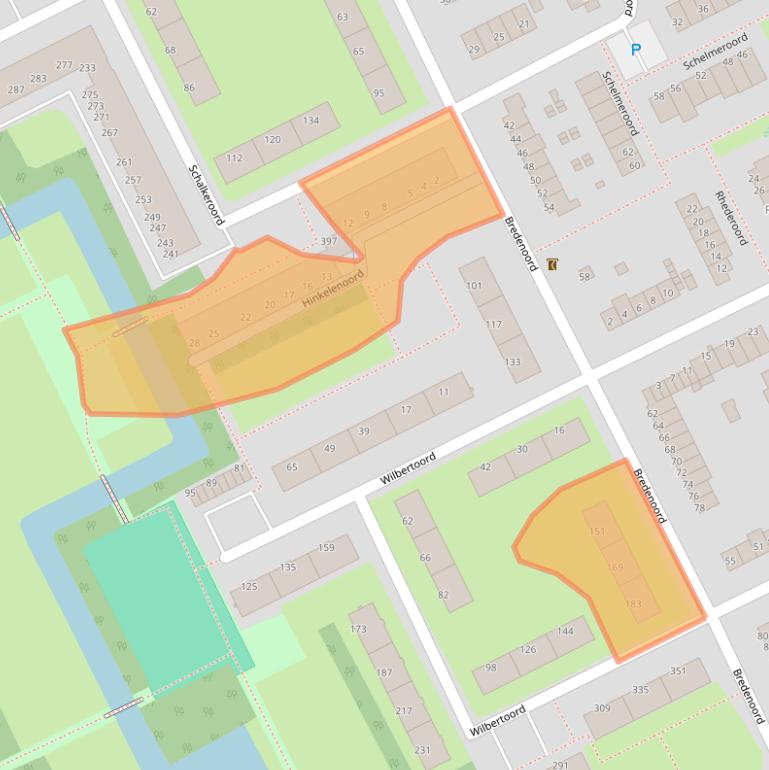 Kaart van postcodegebied 3079JD.