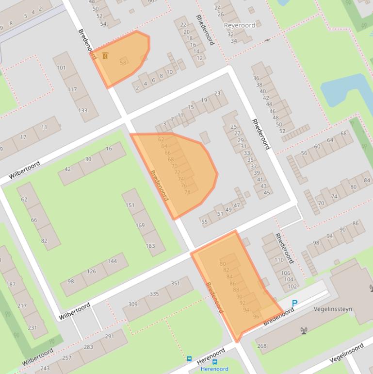 Kaart van postcodegebied 3079JG.