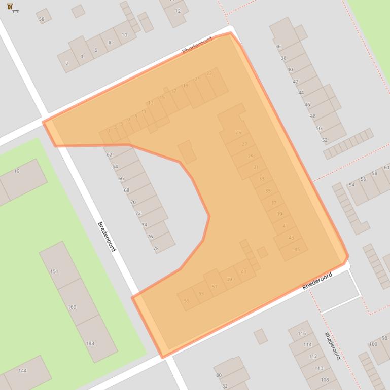 Kaart van postcodegebied 3079JK.