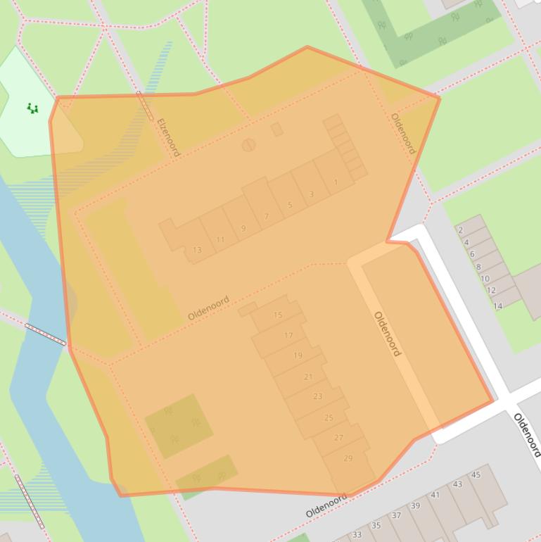 Kaart van postcodegebied 3079KE.