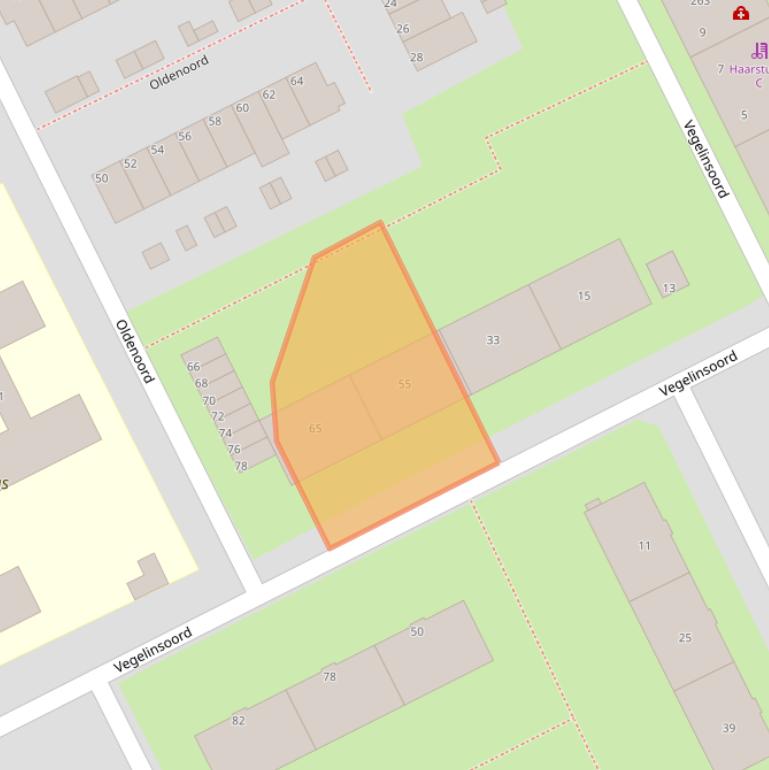 Kaart van postcodegebied 3079KK.