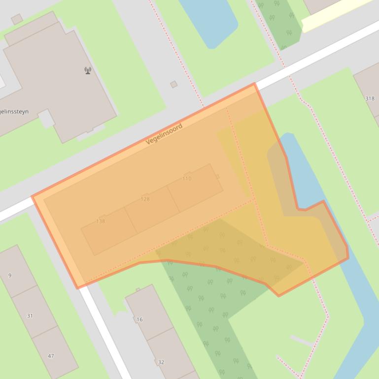 Kaart van postcodegebied 3079KN.