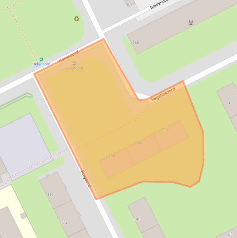 Kaart van postcodegebied 3079KP.