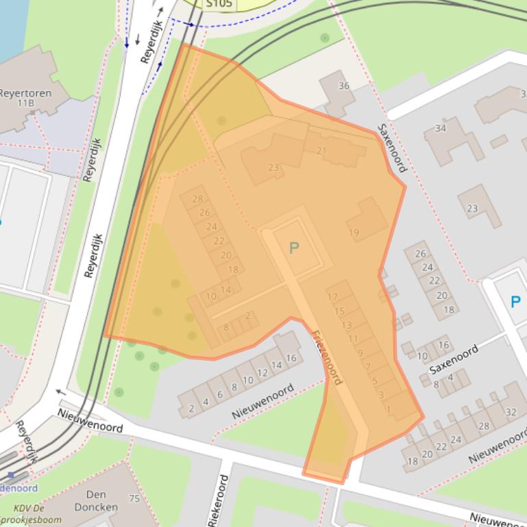 Kaart van postcodegebied 3079LC.