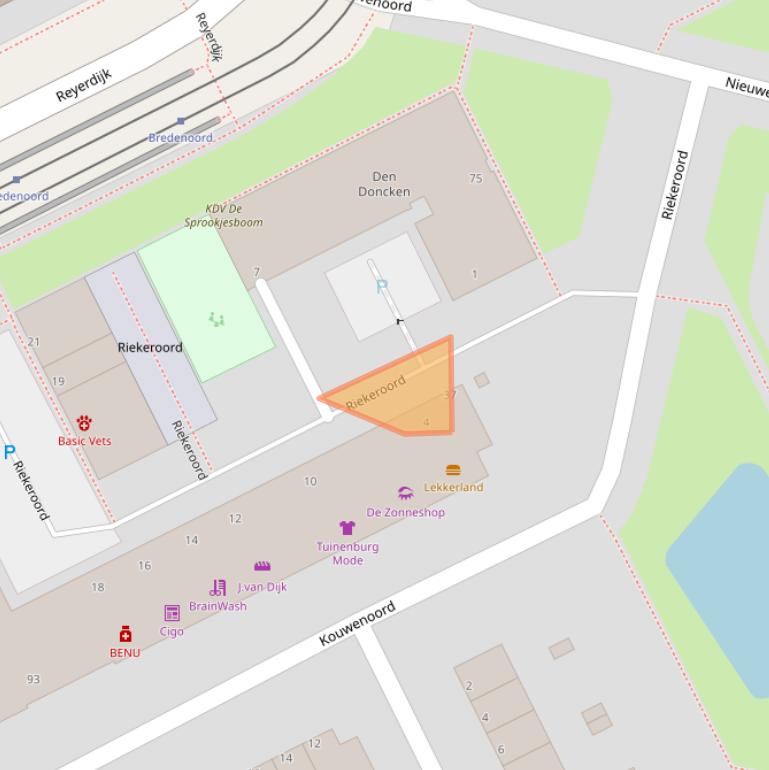 Kaart van postcodegebied 3079LD.