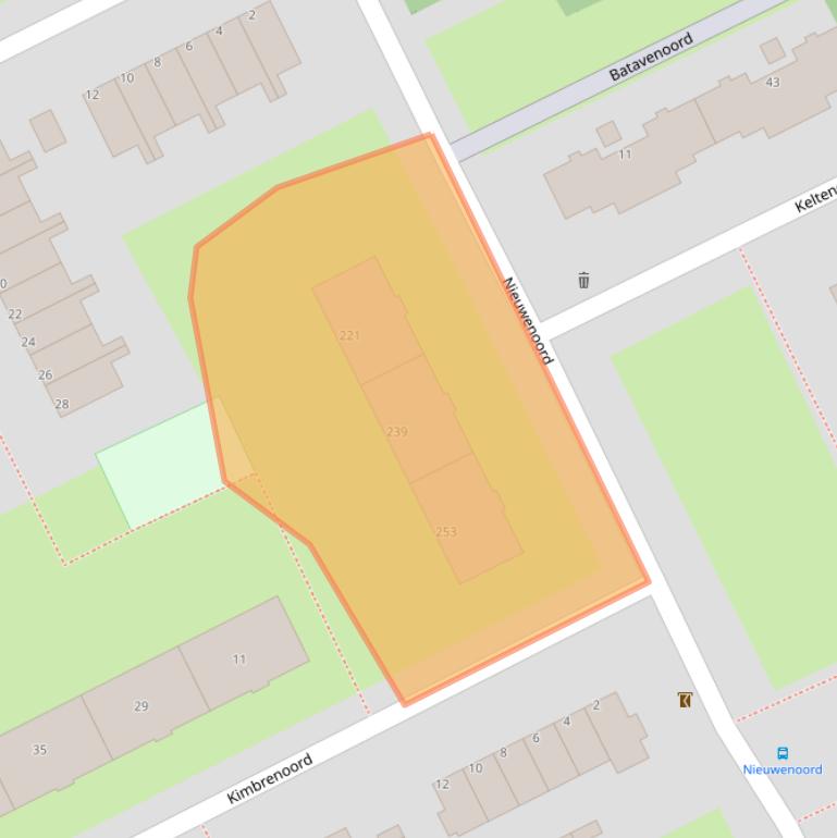 Kaart van postcodegebied 3079LJ.