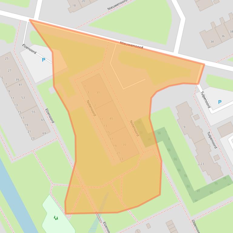 Kaart van postcodegebied 3079LR.