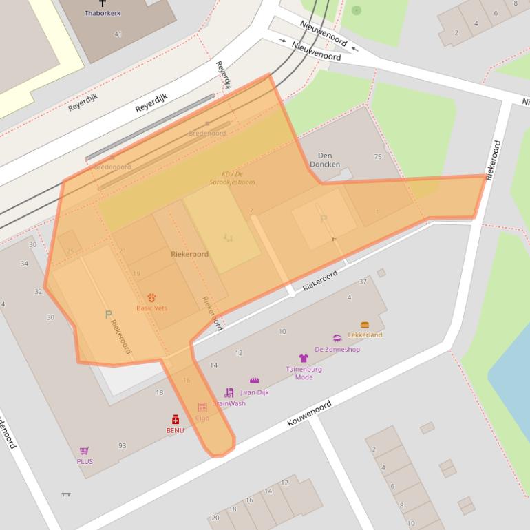 Kaart van postcodegebied 3079LT.