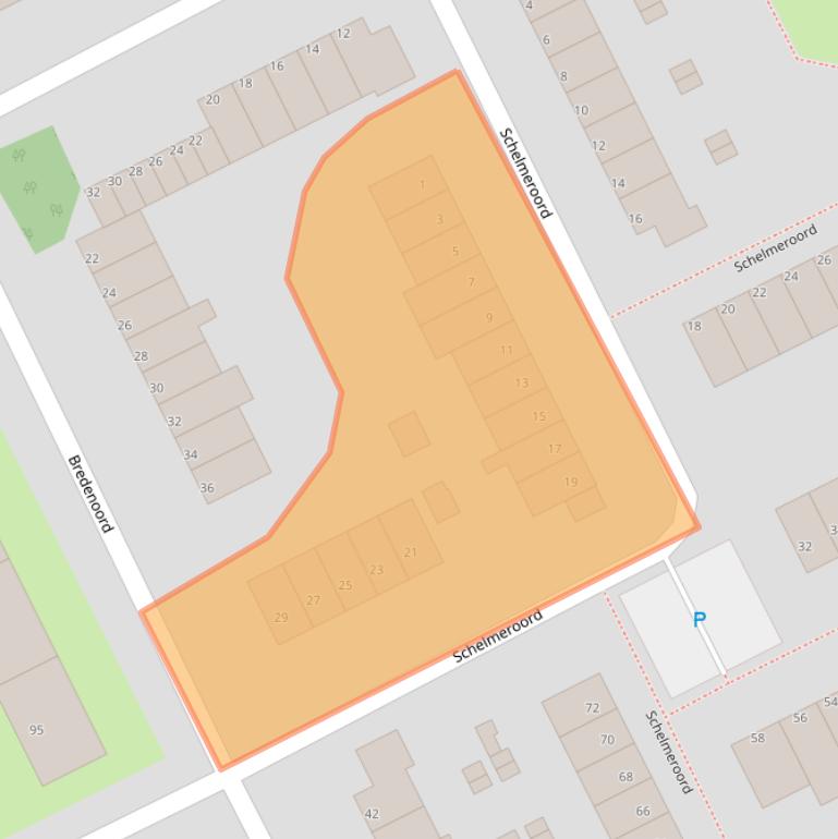 Kaart van postcodegebied 3079LV.