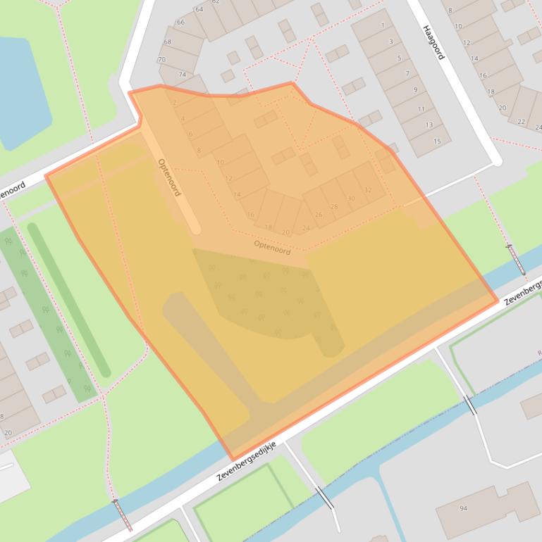 Kaart van postcodegebied 3079ME.