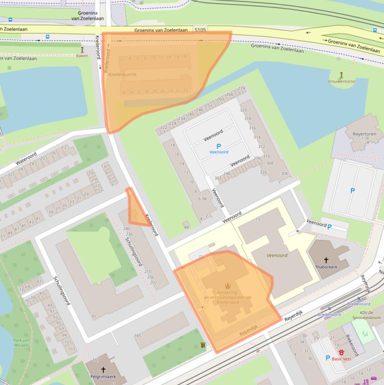 Kaart van postcodegebied 3079NB.