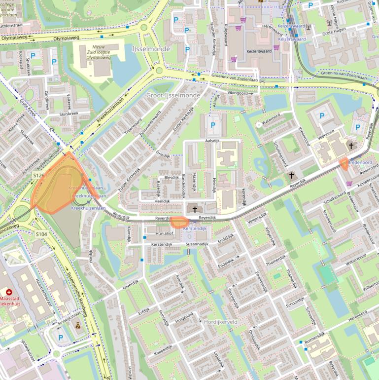 Kaart van postcodegebied 3079ND.