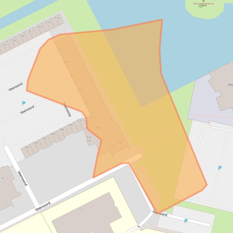 Kaart van postcodegebied 3079NM.