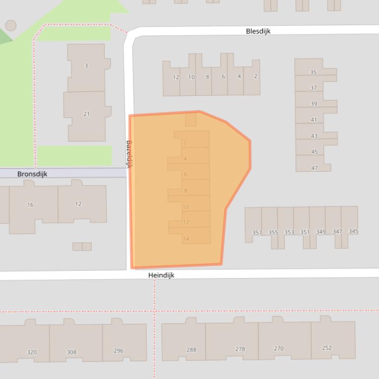 Kaart van postcodegebied 3079PN.